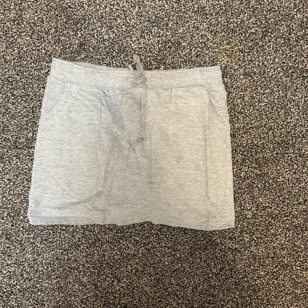 Gray Mini Skirt